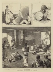 Eine buddhistische Ordination in Ceylon